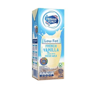 Promo Harga Frisian Flag Susu UHT Purefarm Low Fat French Vanilla 225 ml - Blibli