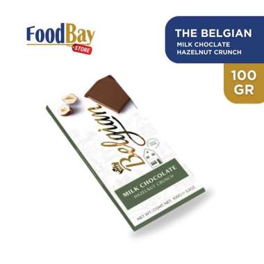 THE BELGIAN - Milk Chocolate with Hazelnut Crunch 100 gr
