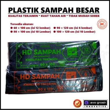 Plastik Sampah Kantong Sampah Besar Ukuran 60x100, 80x100, 90x120, 100x120 90 x 120
