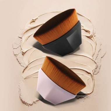 OEM ONE-K101 K102 Kuas Bedak Foundation Brush Portabel / Blush On Brush Make Up / Kuas Kosmetik Pero