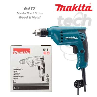 Mesin Bor Tangan Listrik Kayu Besi Makita 6411