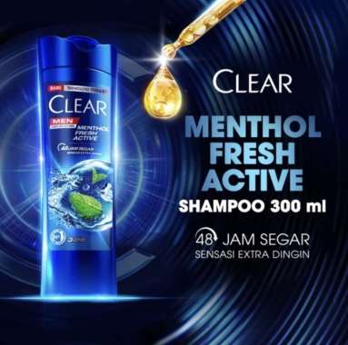 Promo Harga Clear Men Shampoo Anti Dandruff Cool Sport Menthol 320 ml - Blibli