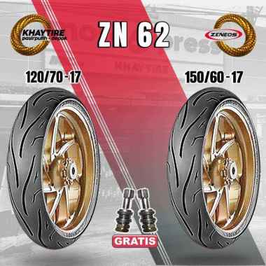 SEPASANG Ban Motor MOGE // ZENEOS ZN62 120/70-17 dan 150/60-17 Tubeless