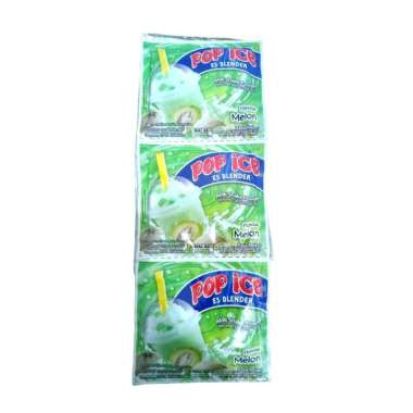 Renceng - Pop Ice Es Blender Bubuk Minuman Boba Honeydew Melon