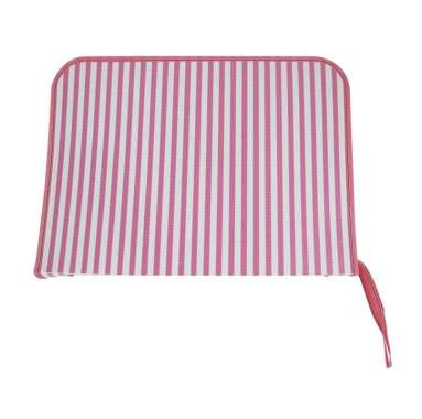 TOMEX Zipper Bag Motif F4 / Map Zipper / Map Plastik Resleting STRIPE PINK