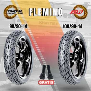SEPASANG Ban Motor Matic // FDR FLEMINO 90/90-14 & 100/90-14 Tubeless