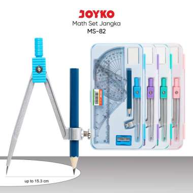 Math Set Jangka Joyko MS-82 MULTICOLOR