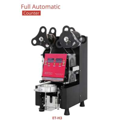 Getra ET-H3 Full Automatic Cup Sealer / Mesin Penyegel Cup Atau Gelas Plastik Otomatis Sampai 22 OZ