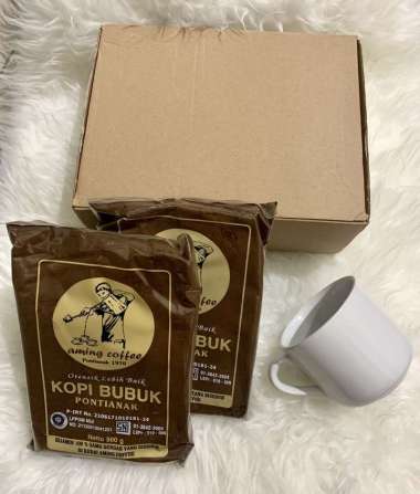 KOPI AMING Coffee shop kopi bubuk legendaris Aming asli pontianak KHUNTIEN PILIHAN kopi asiang 1kg