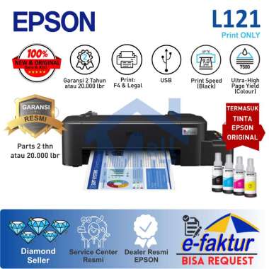 PRINTER EPSON L121 L-121 L 121 PRINTER MURAH A4 PENGANTI L120 L-120