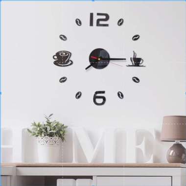 Jam Dinding Aesthetic Unik Tempel Dinding Minimalis Bermotif Gambar Ukuran Diameter 30-50 cm 1001 Ko