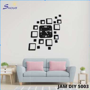 Jam Dinding Aesthetic Unik Tempel Dinding Minimalis Bermotif Gambar Ukuran Diameter 30-50 cm 5003 Fr