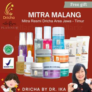 DRICHA Skincare by Dr. Ika (for oily & acne skin) Terlengkap dan Terbaru Mitra Resmi Malang cleansin