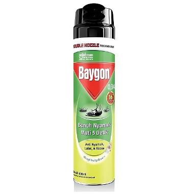 Promo Harga Baygon Insektisida Spray Fruity Breeze 600 ml - Blibli