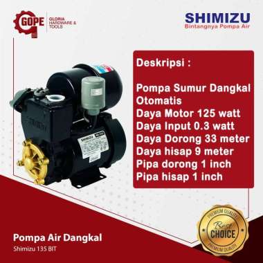 POMPA AIR TARIK/DORONG SHIMIZU 135 E BIT