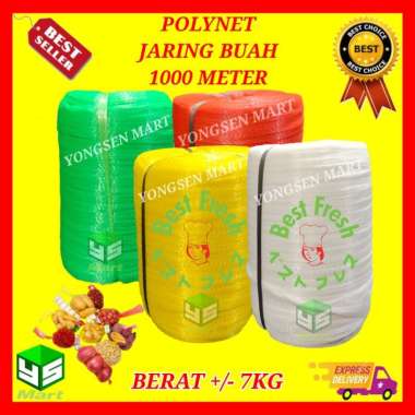 polynet roll 1000 meter besar jumbo , waring , rambang , jaring buah Tidak pakai bubble putih