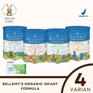 Bellamy's Organic Step 1 2 3 4 Infant Follow On Toddler Junior Milk BPOM Bellamys Step 1