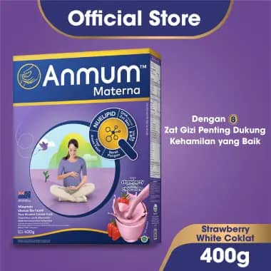Promo Harga Anmum Materna Strawberry White Chocolate 400 gr - Blibli