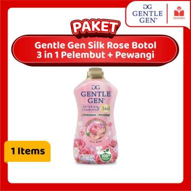 Gentle Gen Silk Rose Botol 3in1 Pelembut + Pewangi