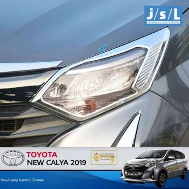 JSL Garnish Depan New Calya 2019 Head Lamp Garnish Chrome