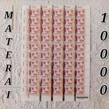 MATERAI TEMPEL 10000 ASLI /METERAI SEPULUH RIBU ORIGINAL materai 10000