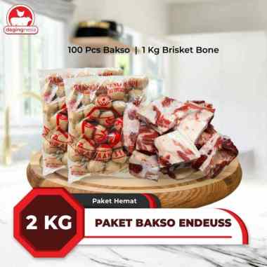 Paket Bakso Endeus - 100 Pcs Bakso dan 1 Kg Tulang Iga