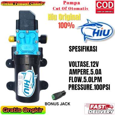 Pompa Dc 12v Hiu 5 Lpm 6.5 Bar / Dinamo Pompa Speayer Hiu S/D