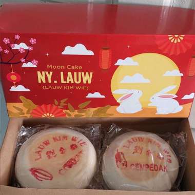 NY.LAUW Lauw Kim Wie Kue Bulan / Mooncake Ny Lauw Kim Wie cokelat