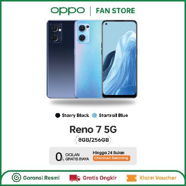 OPPO Reno7 5G Smartphone [8/256GB] Startrails Blue