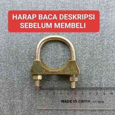 Klem Knalpot Pipa Besi 1.5" Inch U Bolt Clamp