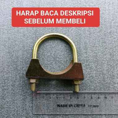 Klem Knalpot Pipa Besi 2" Inch U Clamp Bolt