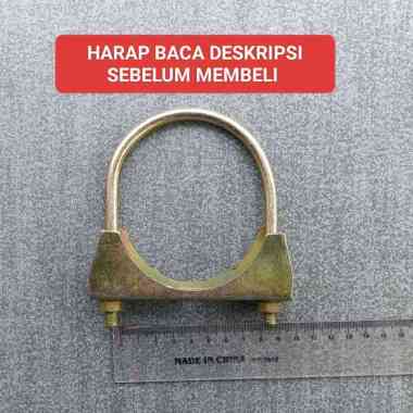 Klem Knalpot Pipa Besi 3" Inch U Clamp Bolt