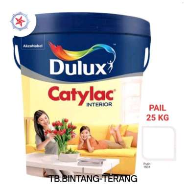 Cat Tembok Interior Dulux Catylac Pail 25 kg Warna Putih