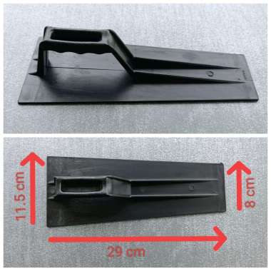 Roskam Raskam PVC Hitam Sendok Semen Alat Acian Tembok Plaster Trowel
