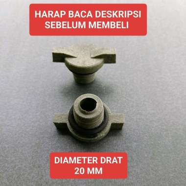 Plug Tutup Klep Pancing Pompa Air 1/2" Inch Tutup Mur Toren