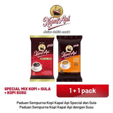 KAPAL API Special Mix 1 Pack + 1 Pack Kopi Susu