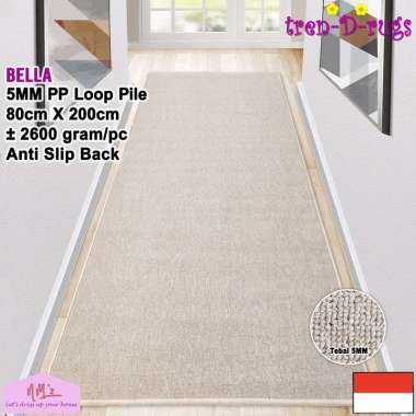 Tren-D-rugs Karpet polos panjang alas lantai kamar tidur ruang tamu minimalis 80 cm x 200 cm - NMs V