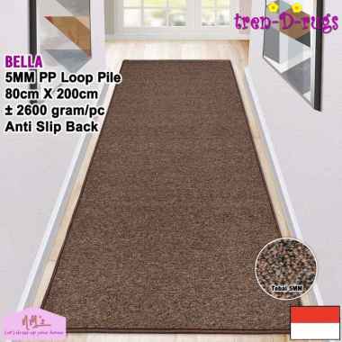 Tren-D-rugs Karpet polos panjang alas lantai kamar tidur ruang tamu minimalis 80 cm x 200 cm - NMs B