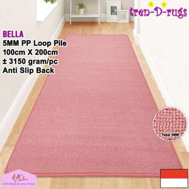 Tren-D-rugs Karpet permadani polos alas kasur duduk lantai ruang tamu tidur bulu minimalis anti slip