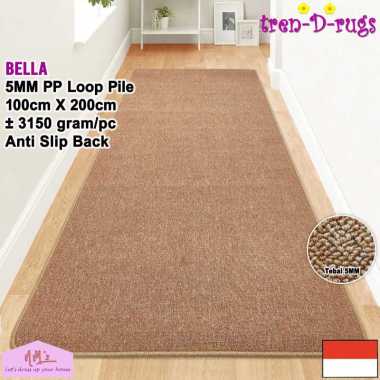 Tren-D-rugs Karpet permadani polos alas kasur duduk lantai ruang tamu tidur bulu minimalis anti slip