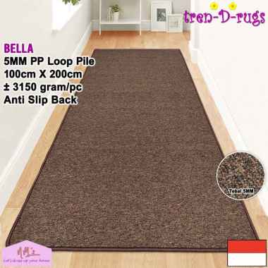 Tren-D-rugs Karpet permadani polos alas kasur duduk lantai ruang tamu tidur bulu minimalis anti slip