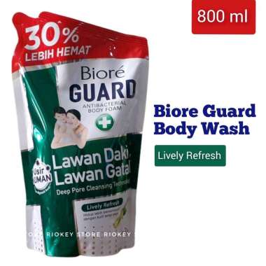 Promo Harga Biore Guard Body Foam Lively Refresh 800 ml - Blibli