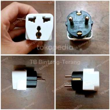 Colokan Listrik Broco Over Steker Adaptor Kaki 3 Ke Kaki 2