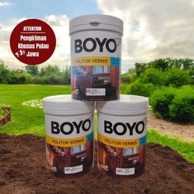 Cat Kayu Politur Vernis BOYO Waterbased 1 Kg Plitur BoyoWater 1 kg jati