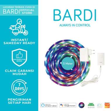 BARDI Lampu LED Flowing Strip 5M with Adaptor