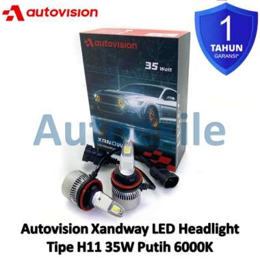 Autovision XANDWAY LED H11 30W White Putih 6000K Original CSP Lampu Mobil BRV Civic Ertiga Sienta In
