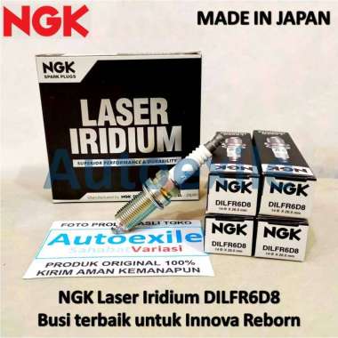 Busi Mobil NGK LASER IRIDIUM Upgrade DILFR6D8 Platinum Untuk Innova Reborn