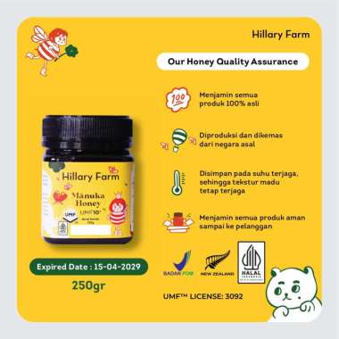 Hillary Farm UMF 10+ Manuka Honey 250gr