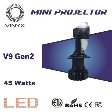 Lampu LED VINYX V9 Projie H4 Mini Projector Lens Lensa Mobil Motor Headlight Headlamp V9 Gen2 RHD