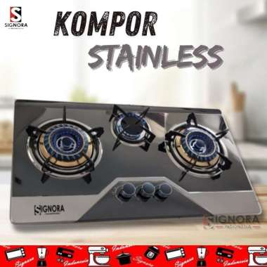 Kompor Stainless Signora / New Kompor gas Stainless Peralatan Masak dan Dapur Modern